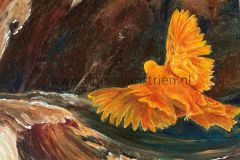 De Geest zweefde over de wateren 40x40 acryl  op doek (95,-)