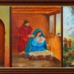 Drie-luik (geen plaats- in de stal- herders)