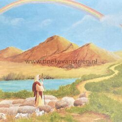 Herder onder de regenboog
