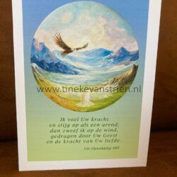 Ik voel Uw kracht en stijg op als een arend.